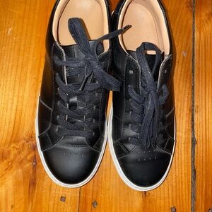 GREATS Black Leather Women’s Sneakers